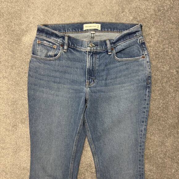 Abercrombie & Fitch Jeans Womens 27 Short Blue Curve Love Bootcut Denim Stretch - Picture 2 of 12